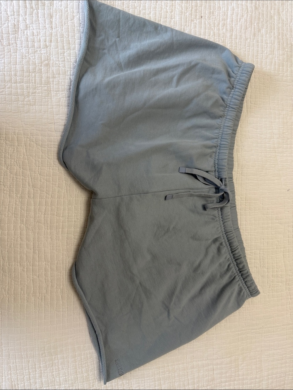 Aritzia Slate Blue Athletic Drawstring Shorts